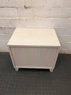 Modern Open Shelf Bedside Table – condition detail