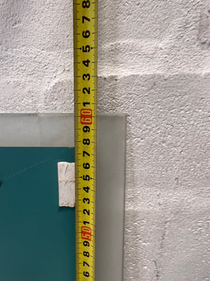 Rectangular Mirror with Frosted Glass Border – height measurement