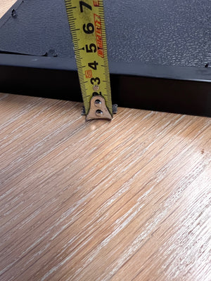 Square Black Wood-Grain Texture Picture Frame – height measurement