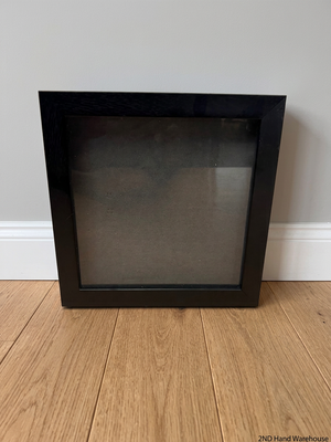 Square Black Wood-Grain Texture Picture Frame – styled product image