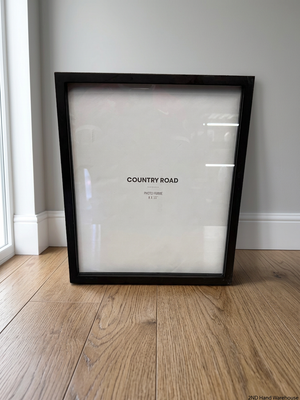 Country Road Black Timber Photo Frame (8x10") – styled product image