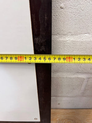 Dark Framed Rectangular Wall Mirror – width measurement