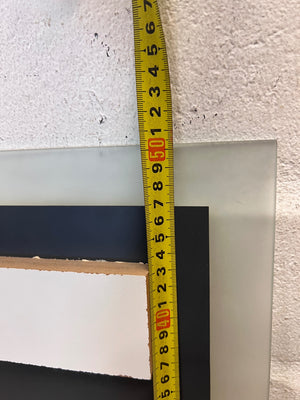 Rectangular Wall Mirror with Frosted Glass Border – height measurement