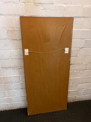 Large Full-Length Dark Framed Timber Wall Mirror – side view