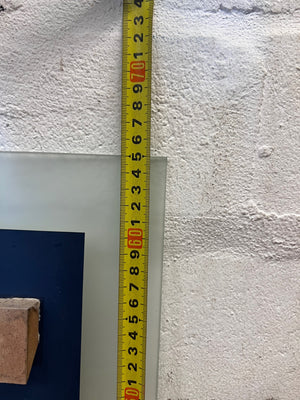 Rectangular Mirror with Frosted Glass Border – depth measurement