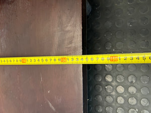 Mahogany-Finish Queen Platform Bed Frame – width measurement