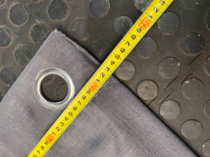 Charcoal Grey Eyelet Curtain (245cm x 245cm) – depth measurement