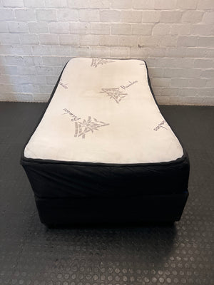 Single Bamboo Mattress and Upholstered Base Set – condition detail