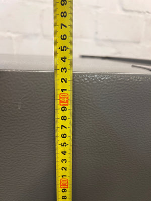 Hisense 154L Top Freezer Fridge in Titanium Silver – height measurement