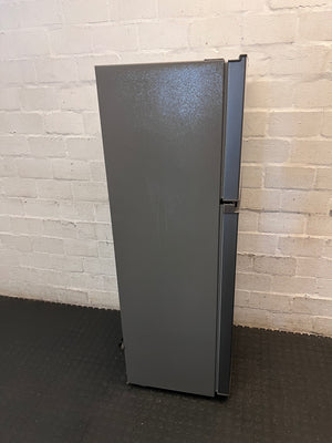 Hisense 154L Top Freezer Fridge in Titanium Silver – top view