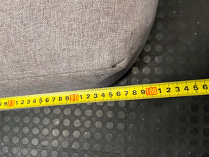 Grey Fabric Bean Bag Chair – depth measurement