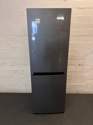 Defy Grey Bottom-Mount Fridge-Freezer – main front view