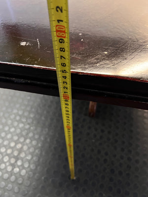Dark Wood Trestle Dining Table (3m) – height measurement