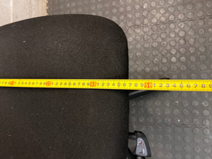 Black Mesh High Back Swivel Office Chair – width measurement