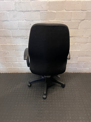 Black Fabric High Back Office Chair – condition detail