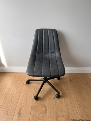 Dark Grey Mid-Back Armless Office Chair – styled product image