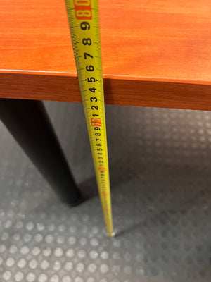 L-Shaped Office Desk with 4-Drawer Pedestal – height measurement