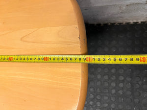 Wooden and Grey Metal Dining Chair – depth measurement