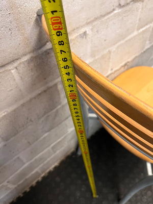 Wooden and Grey Metal Dining Chair – height measurement