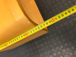 Mobile Bentwood Side Table on Castors – depth measurement