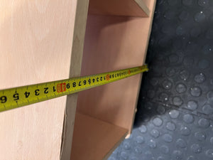 Light Wood-Look TV Unit with Drawer and Shelves – height measurement