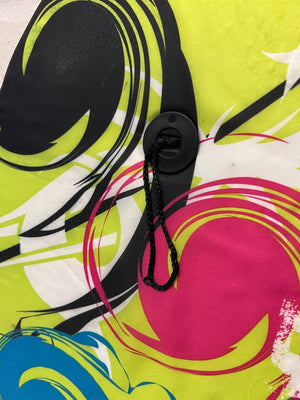 Lime Green Graphic Print Bodyboard – back view