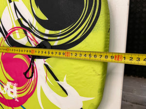 Lime Green Graphic Print Bodyboard – depth measurement