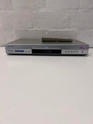 Samsung Silver DVD Player with Remote Control – main front view