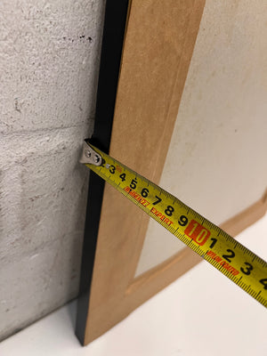Framed Venetian Gondola Monochromatic Wall Art – height measurement