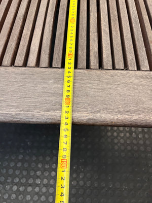 Wooden Rectangular Outdoor Dining Table – width measurement