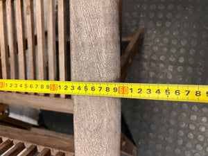 High Back Slatted Wooden Outdoor Armchair – width measurement