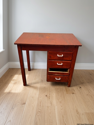 Wooden Dressing Table with 4 Drawers – styled product image