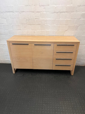 Coricraft Oak Sideboard with Drawers and Cupboards – main front view