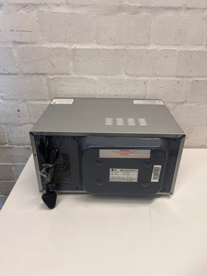 LG Silver Mirror Finish Microwave – back view