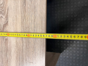 Light Wood Office Desk with 3 Drawers – depth measurement