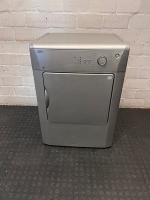 Defy 8kg Tumble Dryer in Grey — Noisy Operation and Delayed Drying – main front view