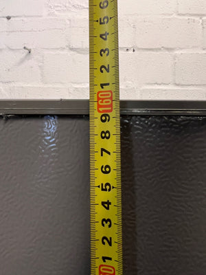 Defy 54cm Satin Metallic Fridge Freezer — Broken Drawer Covers – height measurement