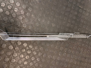 Silver Wire Metal Bath Tray Bridge – back view