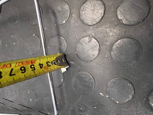 Silver Wire Metal Bath Tray Bridge – height measurement