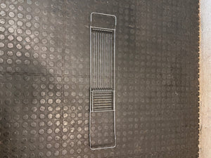 Silver Wire Metal Bath Tray Bridge – top view