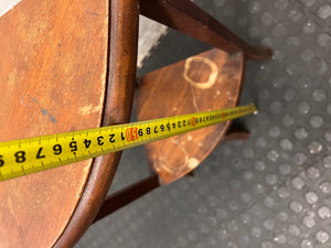 Solid Wood Tiered Corner Side Table – height measurement