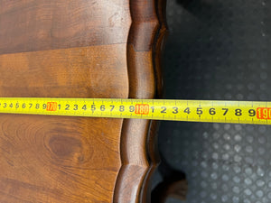 Classic Wooden Dining Table with Ball and Claw Feet – width measurement