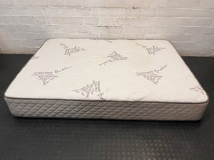 Durapedic Bamboo Double Mattress with Grey Quilted Sides – top view
