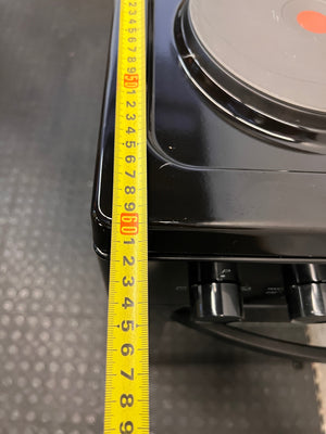 Defy 4-Plate Electric Stove in Black – depth measurement
