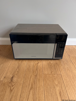 Samsung Mirrored Black Microwave – styled product image
