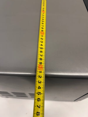 Samsung Mirrored Black Microwave – width measurement