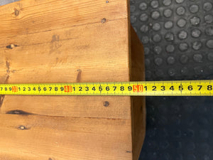 Wooden Bedside Table with Drawer and Open Shelf – width measurement