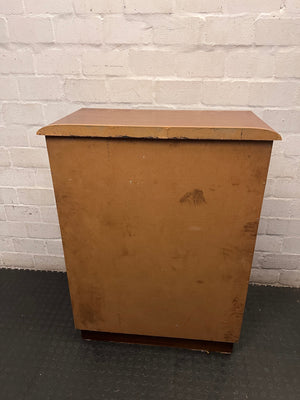 Traditional Four-Drawer Wood Finish Chest of Drawers – back view