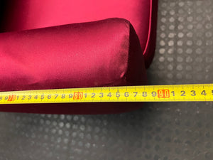 Modern Magenta Pink 3 Seater Couch with Metal Legs – width measurement