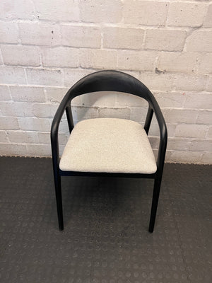 Decofurn Alina Wooden Dining Chair in Black – main front view